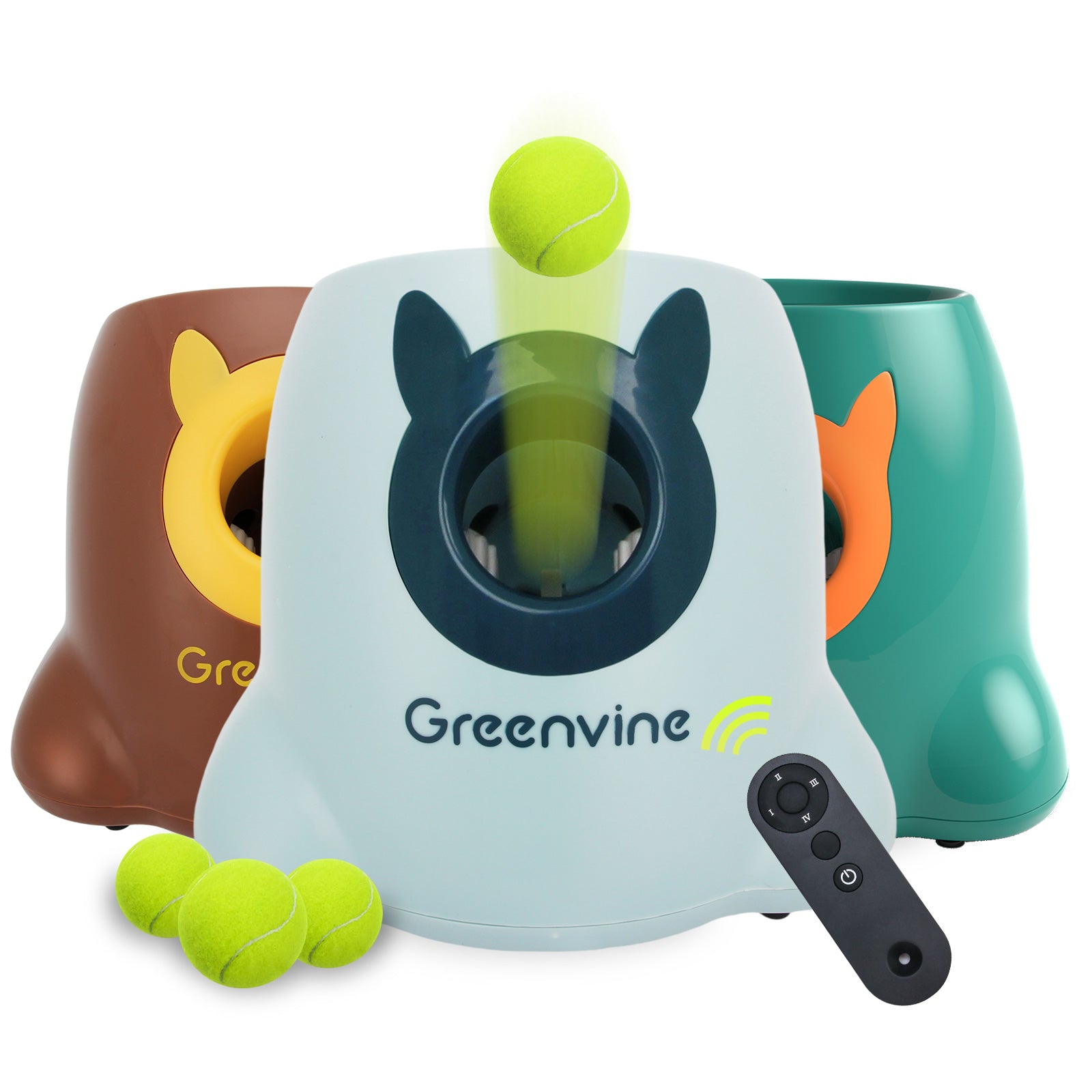 Greenvine Automatic Ball Launcher Dog Ball Thrower Chuck it Fetch Mach