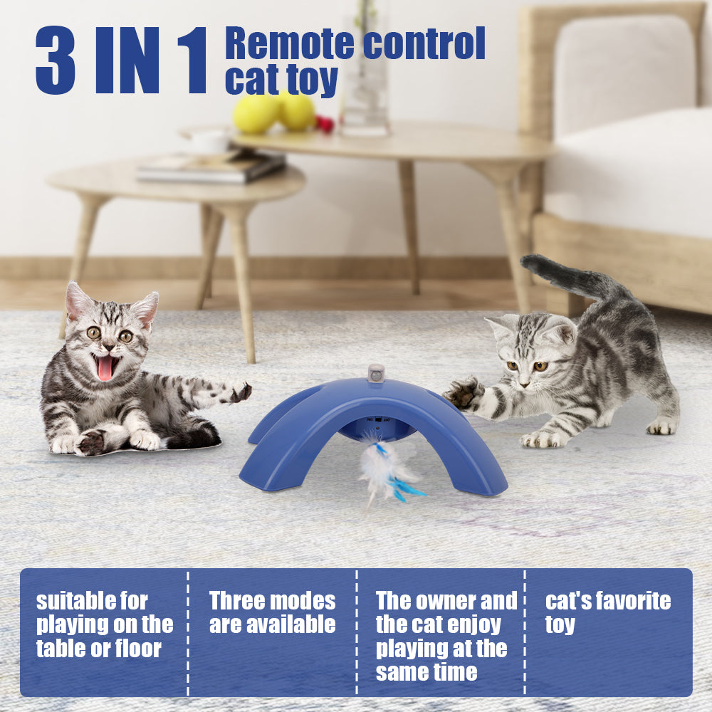 Two Speed Modes For Cat Toys, Three In One Automatic Interactive